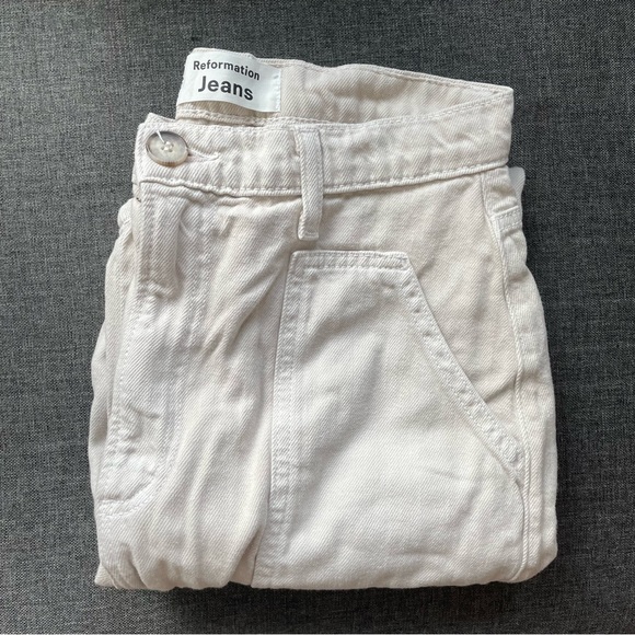 REFORMATION Taylor Pant in Sand - Picture 2 of 6